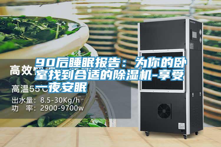 90后睡眠報告:為你的臥室找到合適的除濕機-享受一夜安眠