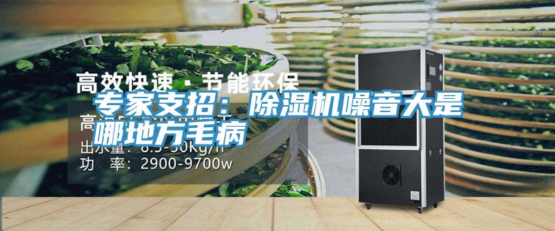 專家支招：除濕機噪音大是哪地方毛病