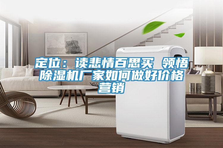定位：讀悲情百思買 領(lǐng)悟除濕機(jī)廠家如何做好價(jià)格營銷