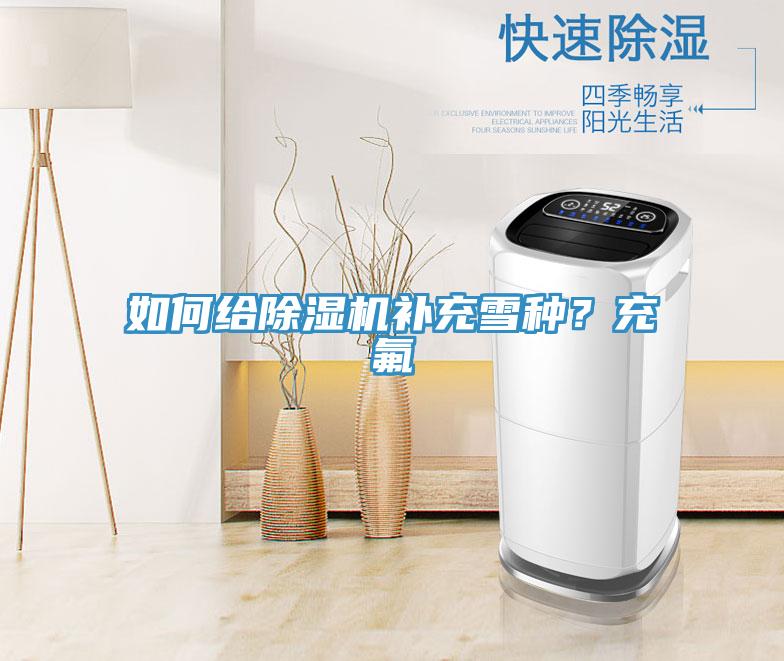 如何給除濕機補充雪種？充氟