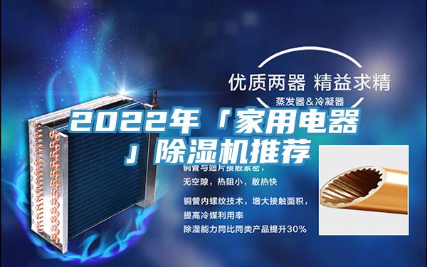2022年「家用電器」除濕機(jī)推薦