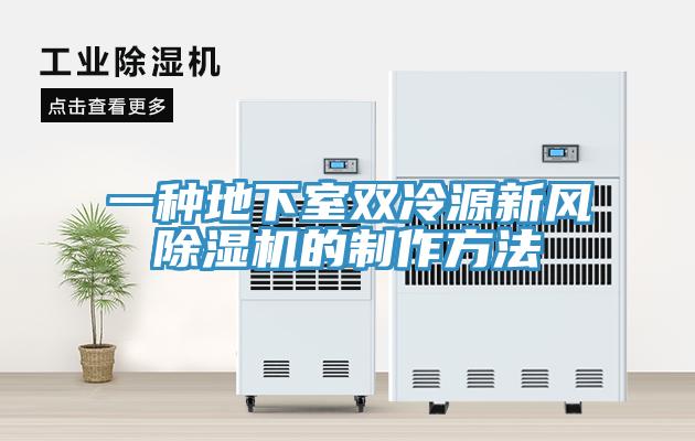 一種地下室雙冷源新風除濕機的制作方法