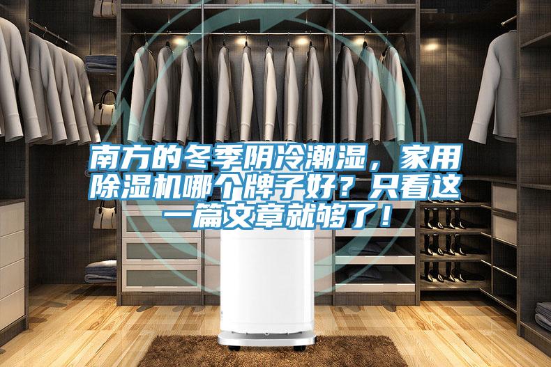 南方的冬季陰冷潮濕，家用除濕機哪個牌子好？只看這一篇文章就夠了！