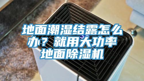 地面潮濕結(jié)露怎么辦？就用大功率地面除濕機