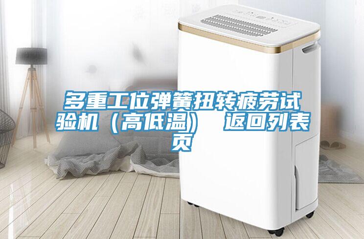 多重工位彈簧扭轉疲勞試驗機（高低溫） 返回列表頁