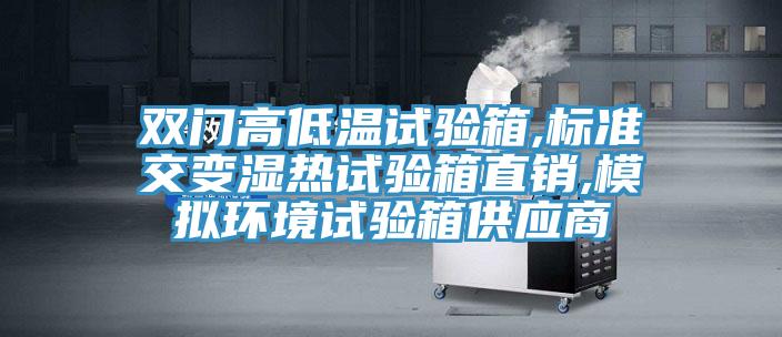 雙門高低溫試驗箱,標準交變濕熱試驗箱直銷,模擬環境試驗箱供應商