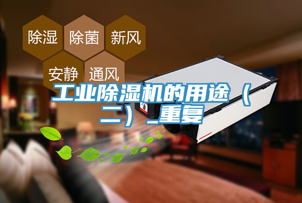 工業除濕機的用途（二）_重復
